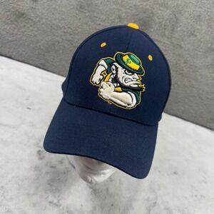 Notre Dame Fighting Irish Zephyr Z-Fit Hat Navy Blue Gold Leprechaun Cap M/L